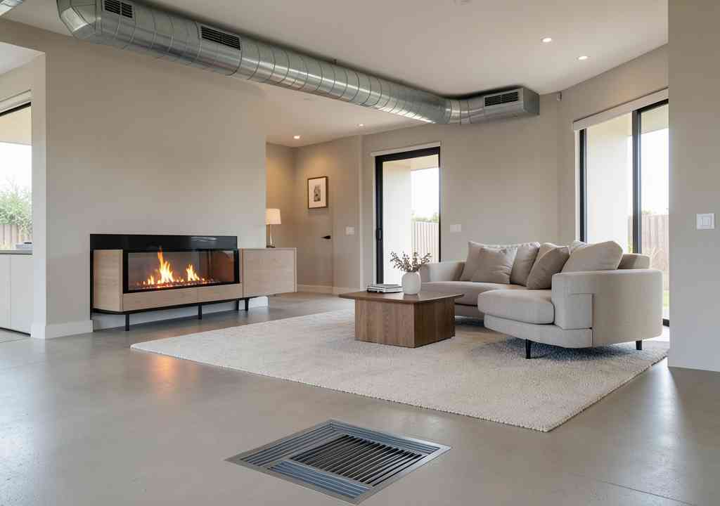 Ducted heating installation in Ruthven